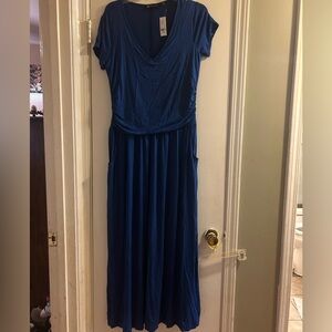 New York & Company Royal Blue Maxi Dress NWT